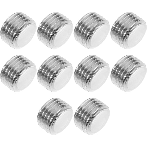 FRCOLOR 10pcs Hex Head Pipe Plug 1/4 Steel Threaded Insert Waterproof Sealing Cap Ideal For Pneumatic Connectors And Thread Repair Kits