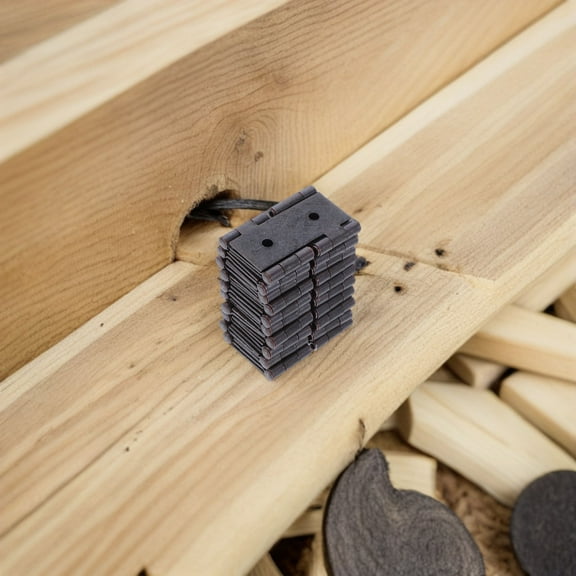 FRCOLOR 10pcs Iron Double Acting Folding Screen Hinge Rotation Screen Door Hinges For Bathroom Book Cabinet Door And Wardrobes Brown