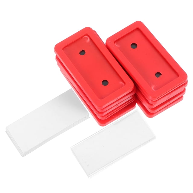 FRCOLOR 10pcs Magnetic Label Holders Data Card Holders Shelf Labels For ...
