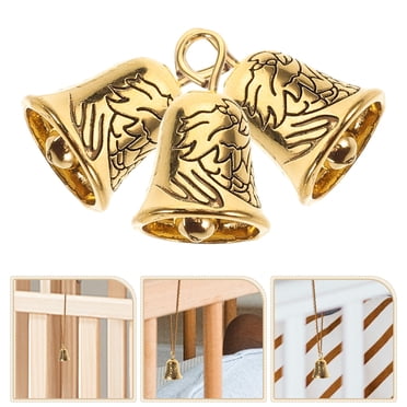 10pcs/pack) Small Mini Jingle Bells Gold Silver Pet Hanging Metal Wedding Christmas Decoration Accessories For Crafts DIY