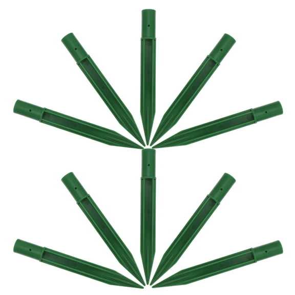 10pcs Replacement Ground Stakes for Tiki Torch Stand Outdoor Pathway Solar Lights Holders for Holiday Garden Landscaping