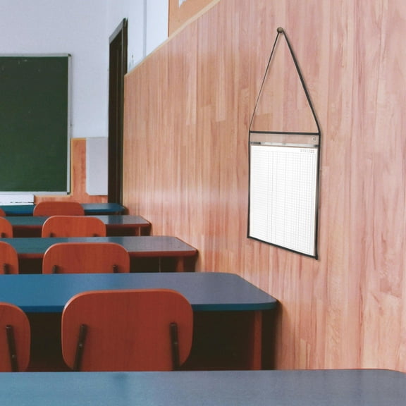 FRCOLOR 10pcs Plastic Job Ticket Sleeves Reusable Repair Order Sleeves Work Plastic Ticket Holder Sleeves with Hanging Strap for Office Files School Storage