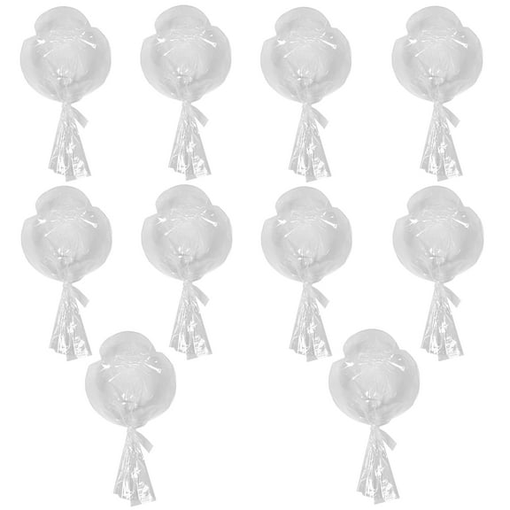 FRCOLOR 10pcs Transparent BOBO Balloons Bobo Balloons Clear Balloons Bubble Clear Balloons Clear Balloons For Stuffing for Party Decorations Birthday Celebrations