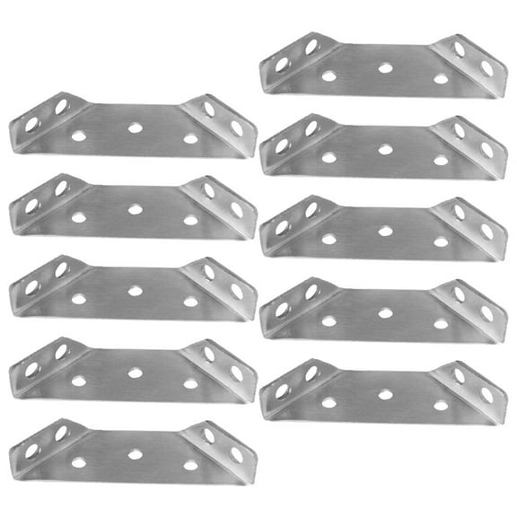 FRCOLOR 10pcs Universal Furniture Corner Connector Angle Fasten Connector Furniture Triangle Support