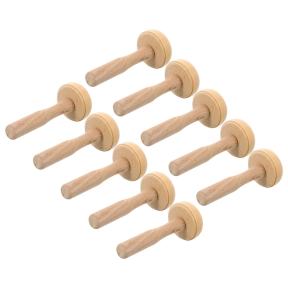 KAKOWELY Wooden Ink Roller Printmaking Tools Printmaking Roller 10Pcs 4.72x1.97x1.97in