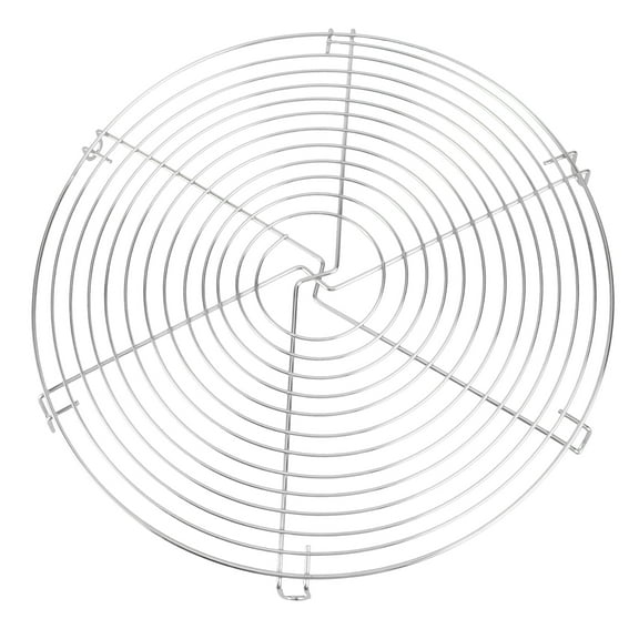 FRCOLOR 12 Inch Round Steamer Rack Biscuit Bread Cake Cooling Rack Wire Steamer Kettle Rack Holder (Random Color)