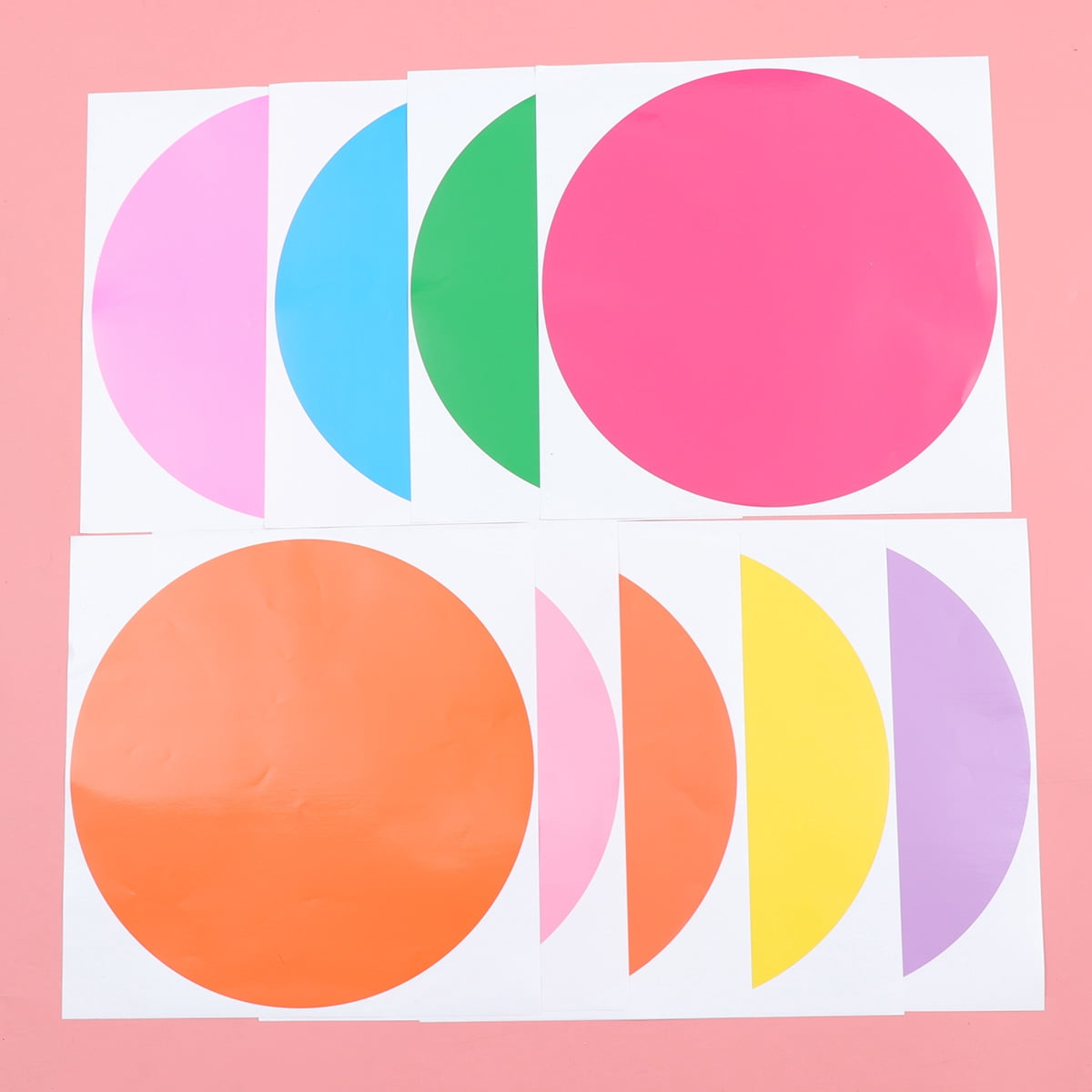 Walmart Sticker Color WRISTBIQUE Stickers Assorted Color 12Set 11.8In Diameter - Walmart.com