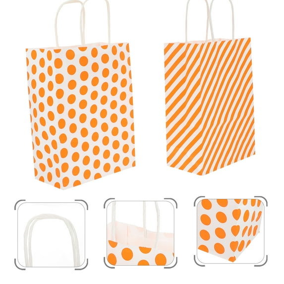 FRCOLOR 12 Pcs Bags Large Hand Gift Paper for Business 100pcs String Handle Premium
