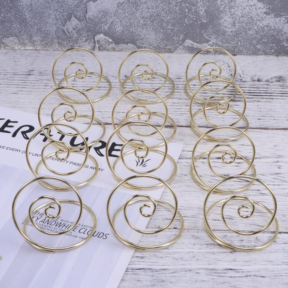 WRISTBIQUE Golden Iron Note Holder Home Office 12Pcs 2.0In