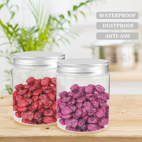 FRCOLOR 12 Pcs Jars Clear Empty Plastic Bottle Food Storage Containers Kitchen