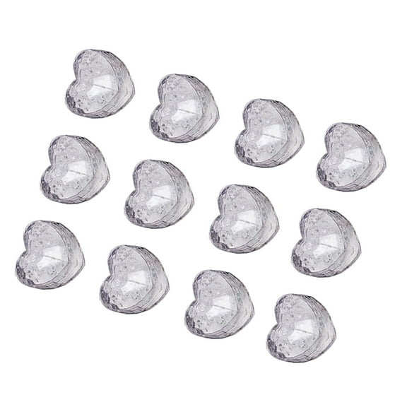 FRCOLOR 12 Pcs LED Glowing Ice Cubes Decoration Party Supplies Blue