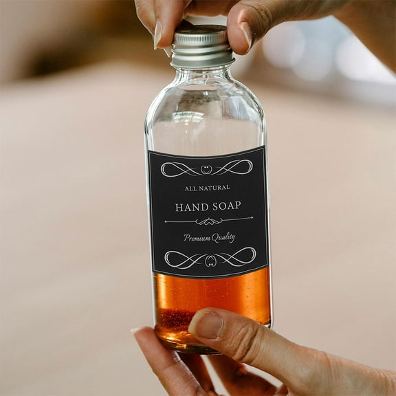 HAKIDZEL Soap and Lotion Labels Multi PVC 12-Pcs Self-Adhesive Bathroom Use