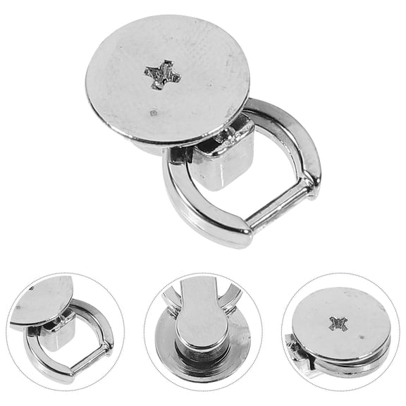 FRCOLOR 12 Pcs Luggage Side Ring Bag DIY Accessories Handbags Round Buttons Snap Clasp