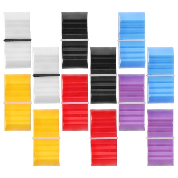 WASHWEPE Console Mixer Slide Knobs Replacement Pull Cap Assorted Color 12Pcs For Mixers
