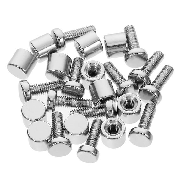 FRCOLOR 12 Sets Clear Frame Picture Frame Screw Accessories 1.50X0.80X0.80CM Silver