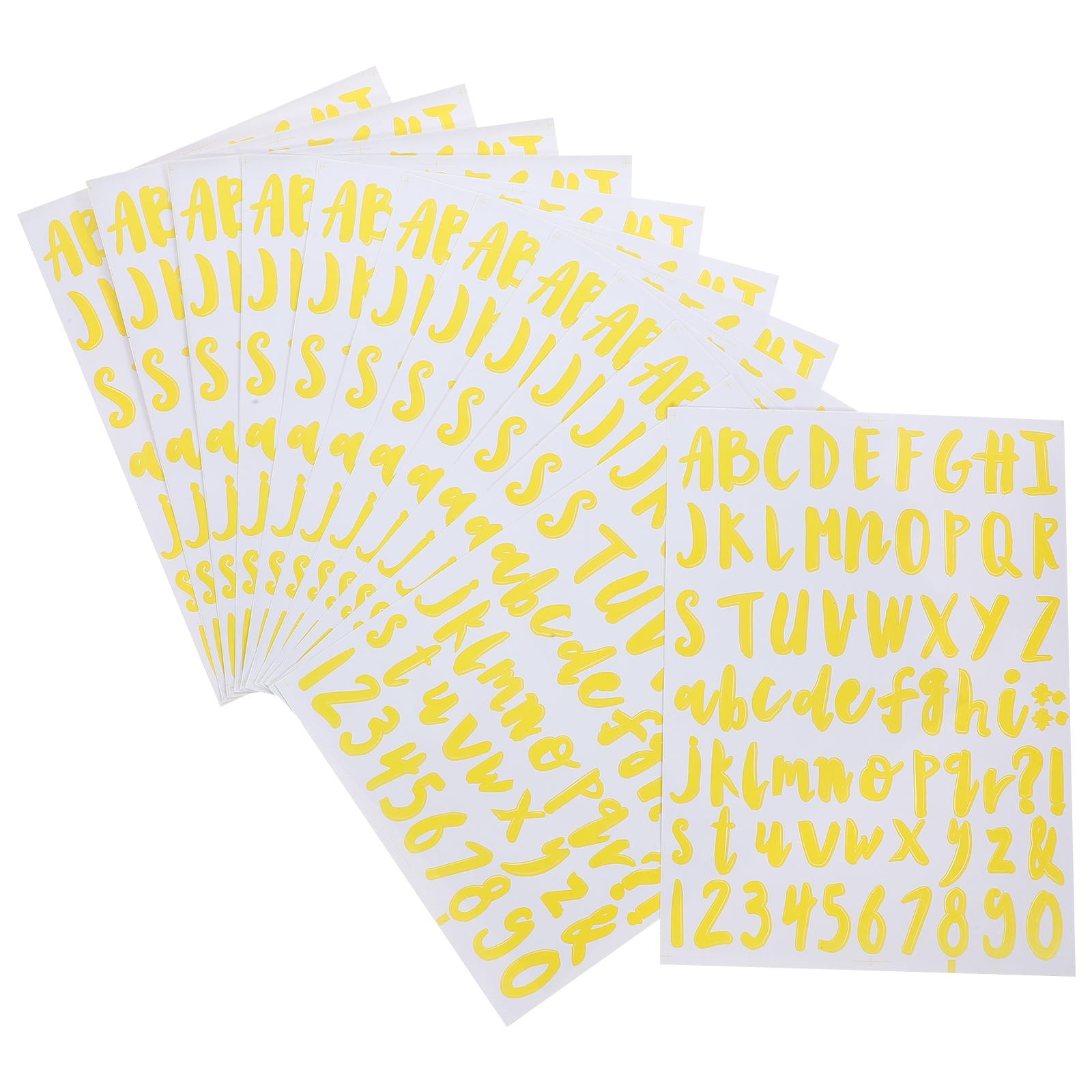 FRCOLOR 12 Sheets Sticker Letters for Poster Board Vinyl Numbered ...