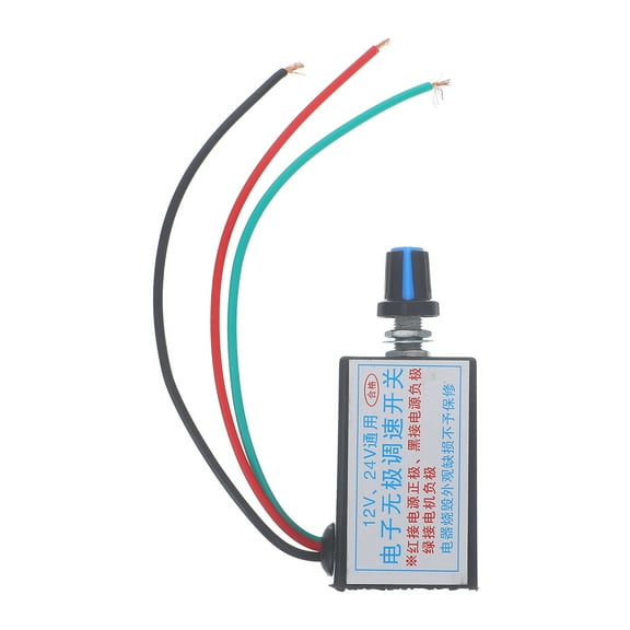 FRCOLOR 12 Volt Fan Speed Control Dc Controller Car Switch Auto Black