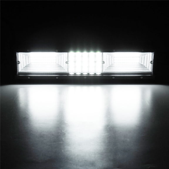 FRCOLOR 12 inch 130200LM 68 LEDs 10-30V 840W Light Bar Off Road Driving Fog Lights Waterproof Work Light for Van Camper Wagon ATV SUV (Black)