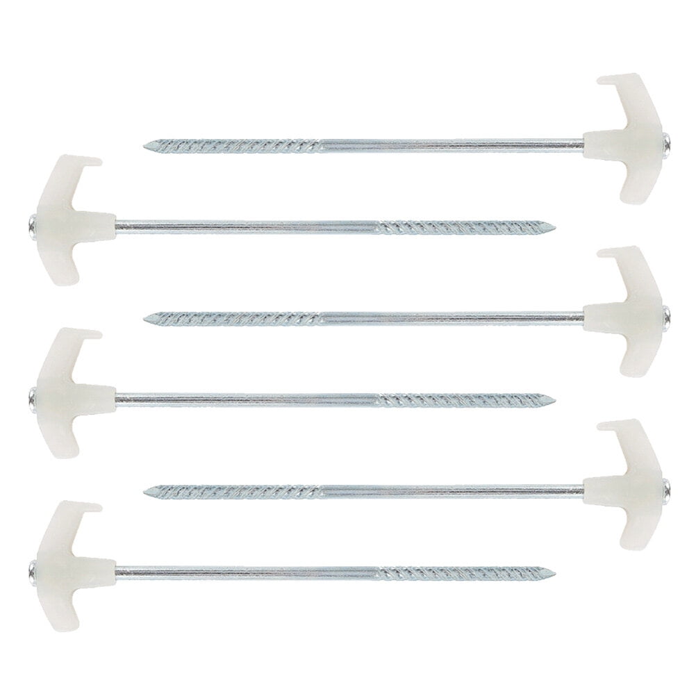 TAILTOSS  Fluorescent Tent Nails Silver for Camping and Hiking Sturdy and Safe At Night
