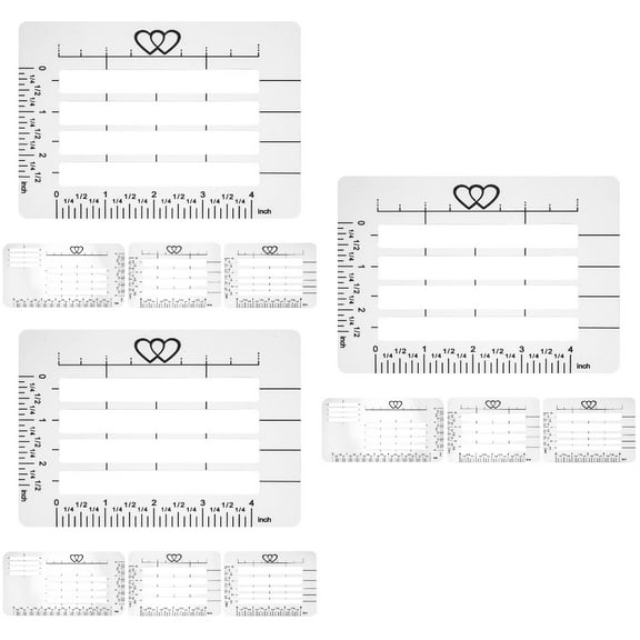 FRCOLOR 12 pcs Envelope Addressing Template Writing Practice Template Plastic Guide Stencil