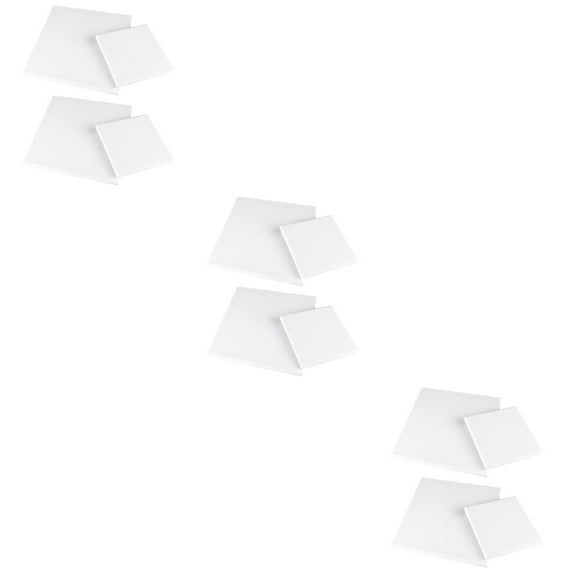 FRCOLOR 12 pcs  Square Cotton Wood Oil Painting Canvas Solid Wood Artist Stretched Canvas