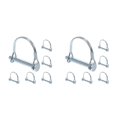 thumbnail image 1 of FRCOLOR 12 pcs  Wire Lock Pin Heavy Duty Safety Lock Pins Square Spring Loaded Locking Pins For Trailer Hitch Lock Hitch Pin For Farm Equipment, 1 of 8