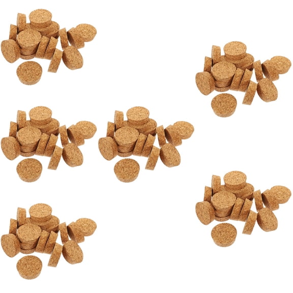 FRCOLOR 120 Pcs Wooden Cork Bung Stopper Natural Wood Wine Craft Home Wine Making Bottles