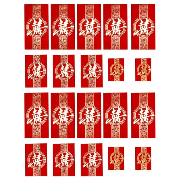 FRCOLOR 120pcs Chinese Wedding Red Envelopes Gift Cash Packets Chinese Wedding Favors