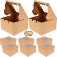 thumbnail image 1 of FRCOLOR 12Pcs Dessert Boxes with Window Small Treat Boxes Mini Cake Boxes Small Cookie Boxes Bakery Boxes, 1 of 8