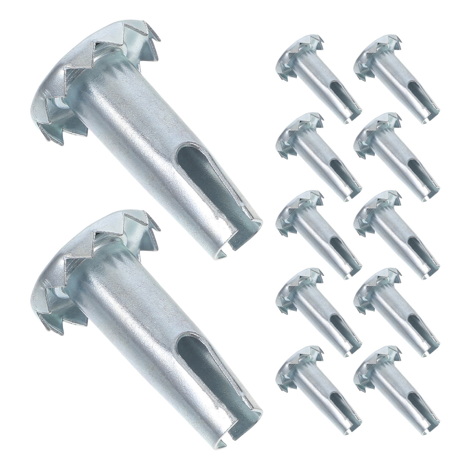 Caster Socket FRCOLOR 12pcs Iron Caster Stem Sleeves for Furniture Wheels, Chair Legs ...