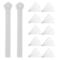 thumbnail image 1 of FRCOLOR 12pcs Plastic DIY Hand Fan Frame Handmade Folding Fan Kit Hand Fan Repair Kit for Student Creativity DIY Craft Supplies, 1 of 8
