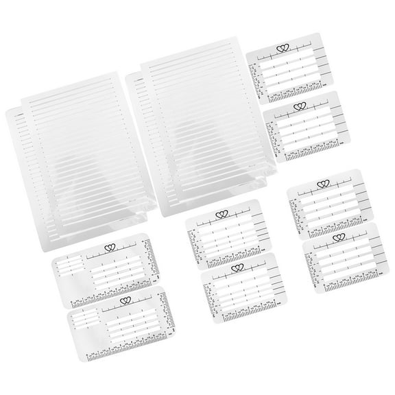 Multi-Functional Line Rulers for Journaling Envelope Addressing Precision Templates for Card Paper