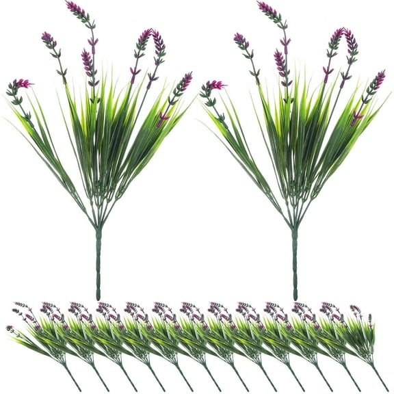 FRCOLOR 12pcs Simulation Lavender Stem Fake Lavender Bunches Faux Lifelike Lavender Stem Props