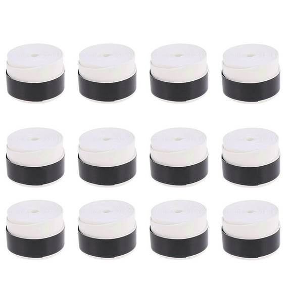 FRCOLOR 12pcs Tennis Racket Grip Bands Absorbent Tennis Squash Ring Hold Sweatbands,10.63"X6.69"X5.51"