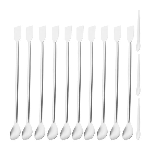 KAKOWELY Tasting Spoons Metal Stainless Steel 13Pcs 11.79X1.18X0.08in