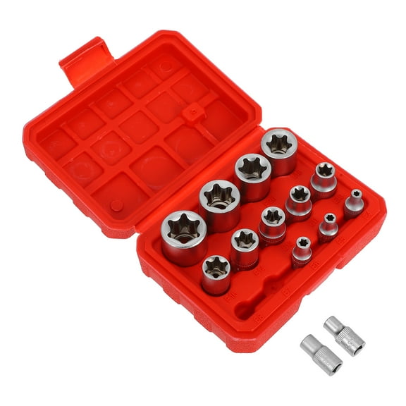 FRCOLOR 14 Pcs Piece Socket Wrench Set High Grade Steel Wrench Set 14*13cm