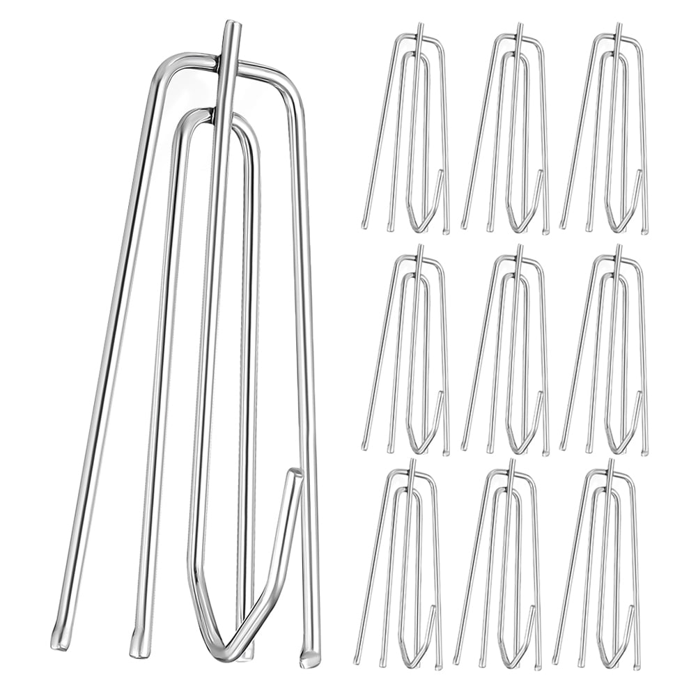 FRCOLOR  15 Pcs Drapery Pins Curtain Pleat Clips Occasion Stationery Man Silver