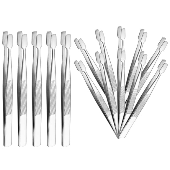 HAKIDZEL Stamp Tongs Stainless Steel 15Pcs 4.32X0.39X0.39in