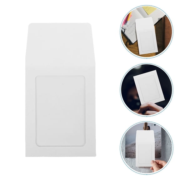 FRCOLOR  15 Pcs Portable Cards Sleeves Open Window Envelope Cover