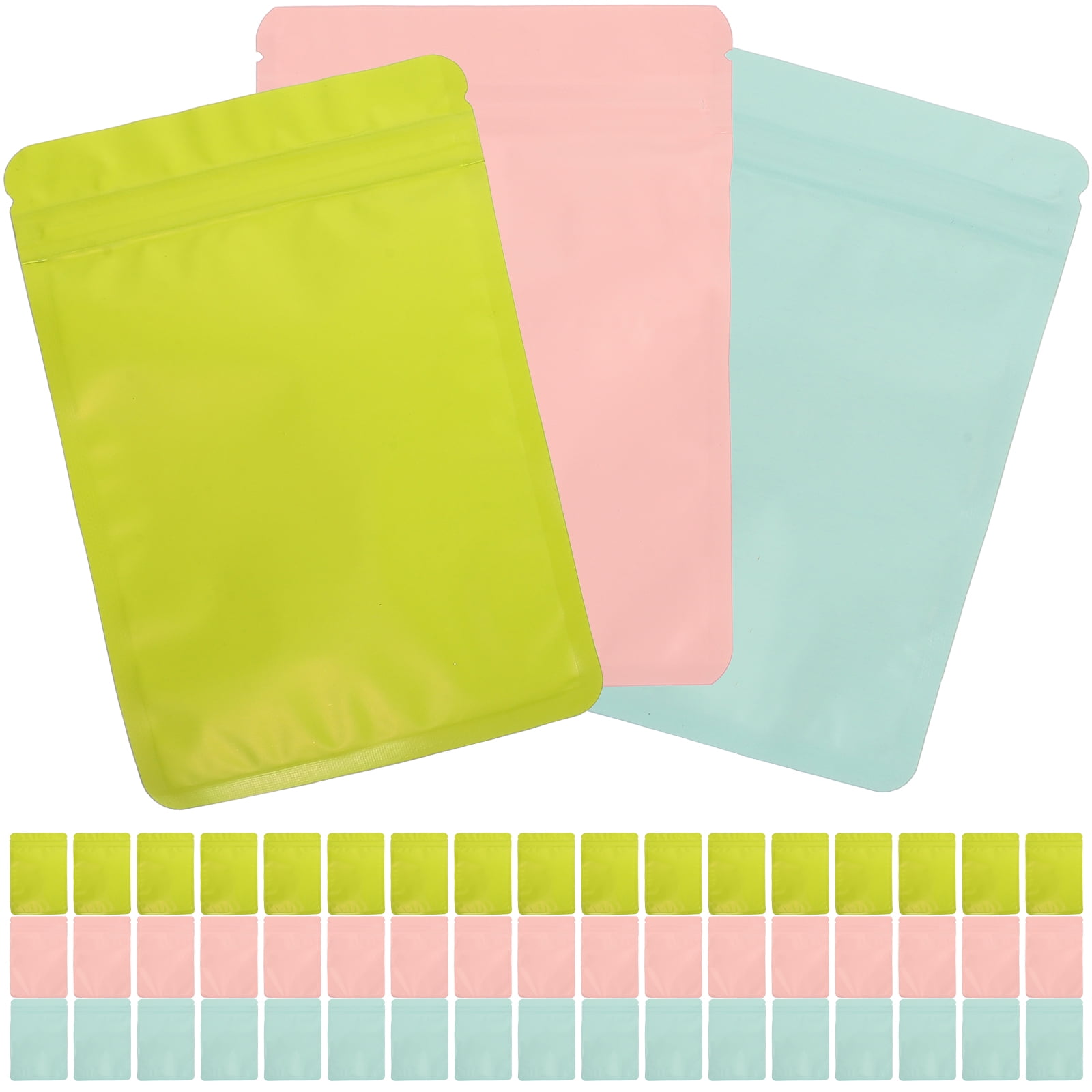 FRCOLOR 150pcs Reusable Sealing Food Bags Sealable Snack Bags Food Candies Pouches