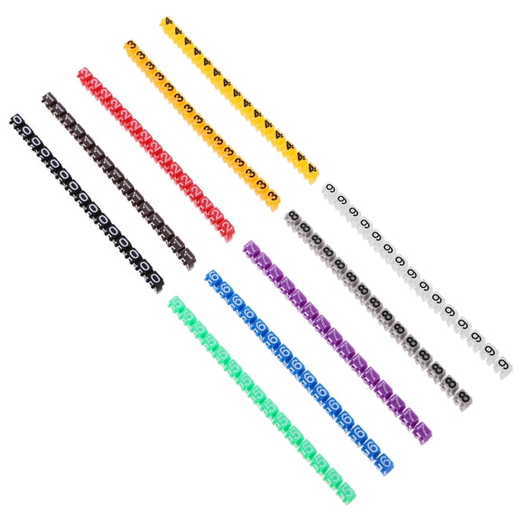 FRCOLOR 150 Pcs Tube Wire Number Label Office 0.31X0.20X0.20CM