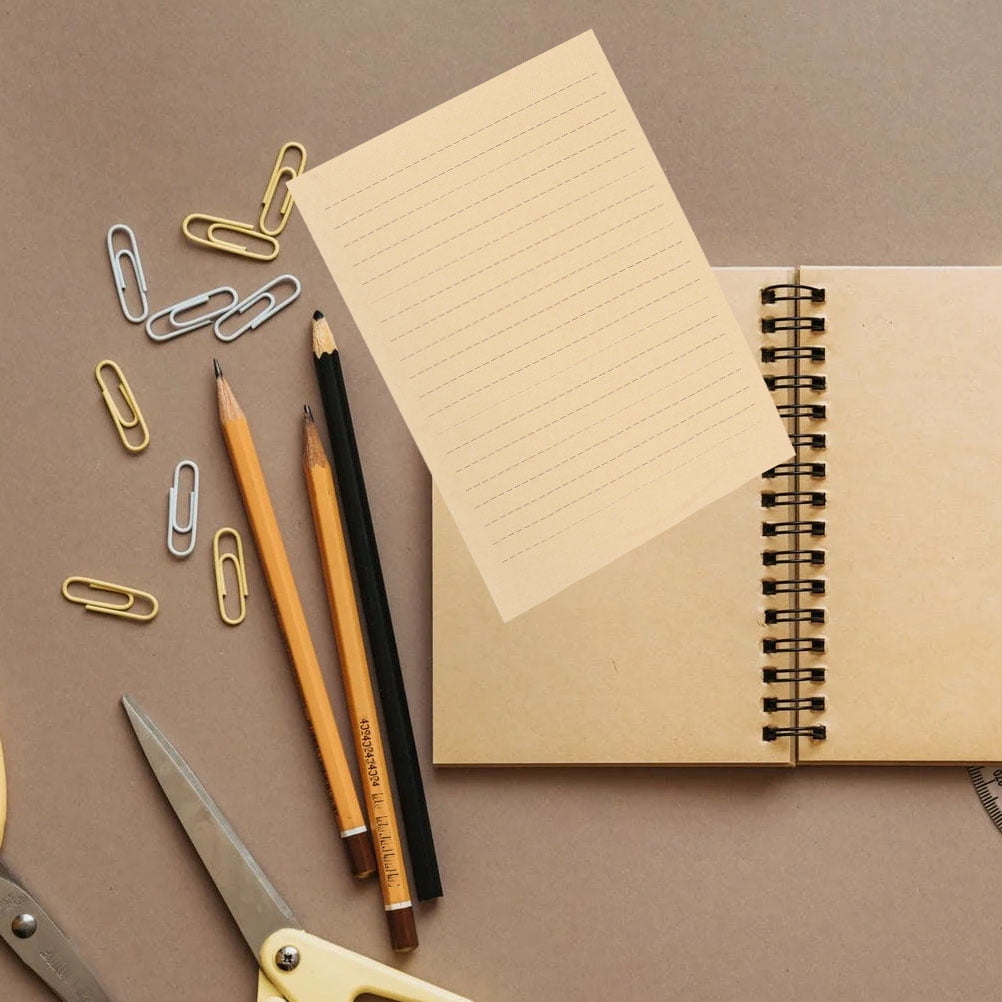 FRCOLOR  150 Sheets Blank Kraft Paper Calligraphy Papers Stationery Writing Student