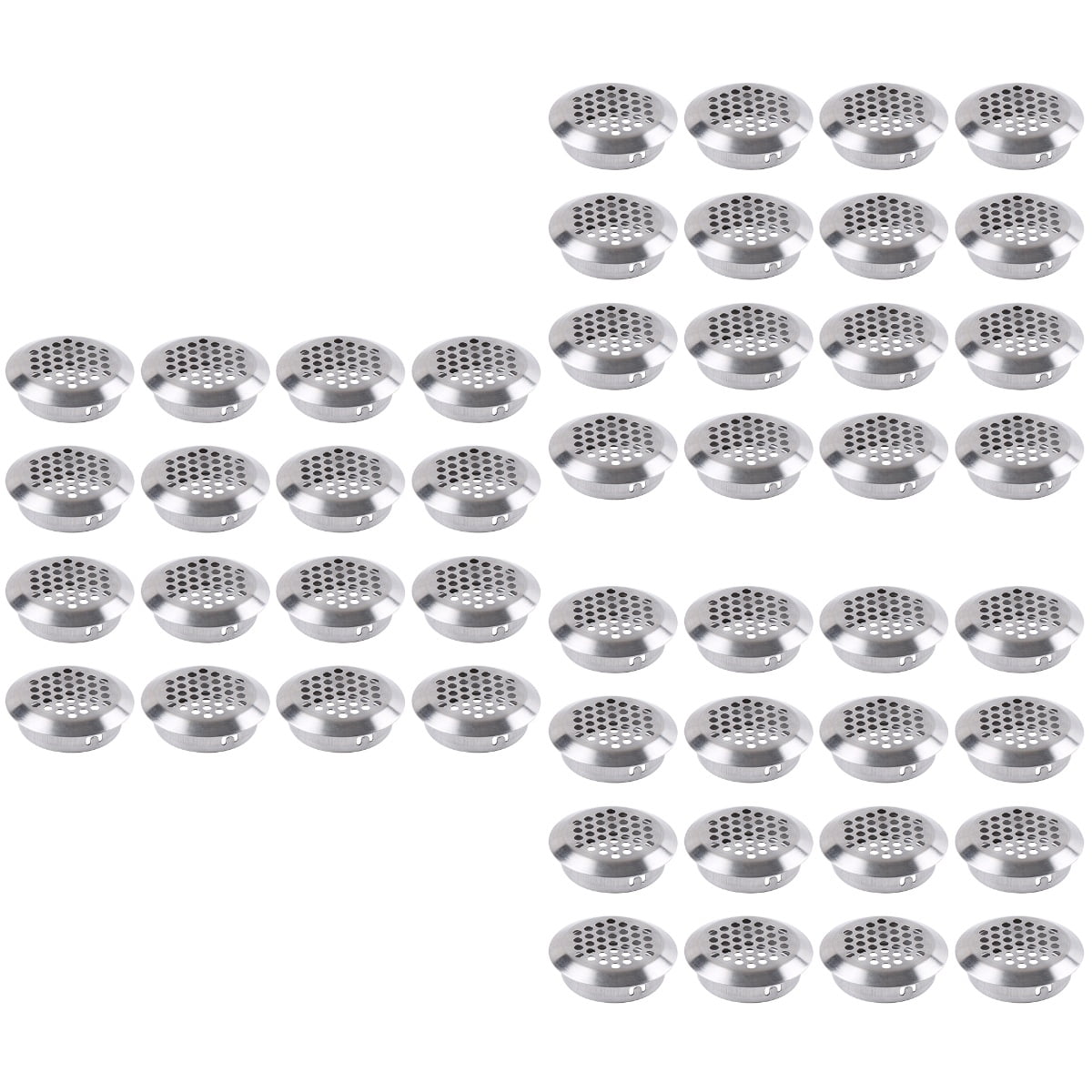 FRCOLOR 150 pcs Air Vents Round Vent Stainless Steel Circular Air Vent Cover for Cabinet