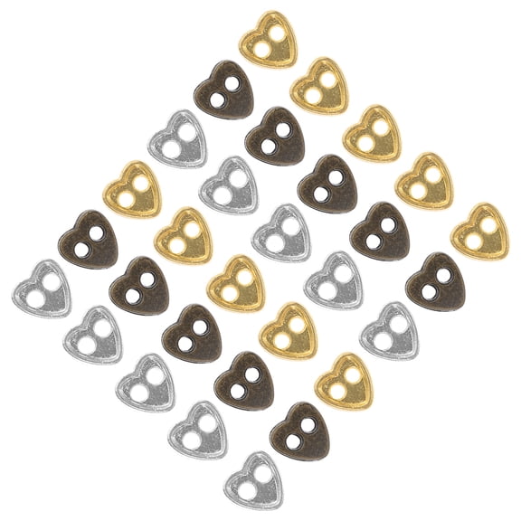 FRCOLOR 150pcs Mini Heart Buttons for Doll Clothes Crafting Sewing DIY Projects Scrapbooking and Decor