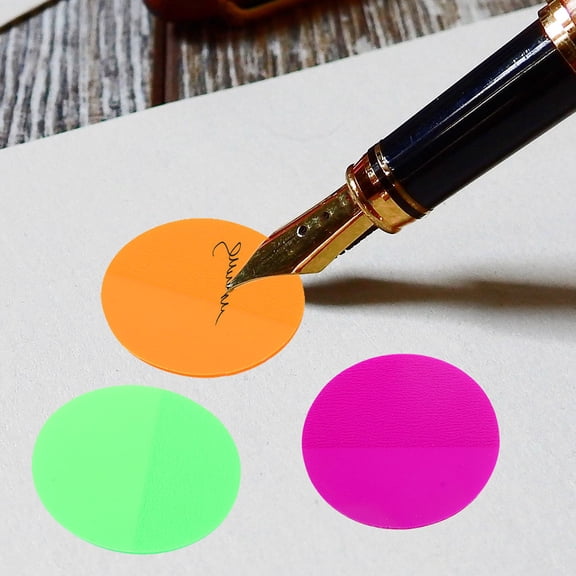 FRCOLOR 16 Pcs Household Highlight Stickers Round Labels Marker Tape