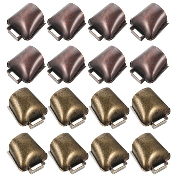 FRCOLOR 16 Pcs Jingle Bells Horses and Sheep Bronze for Cattle