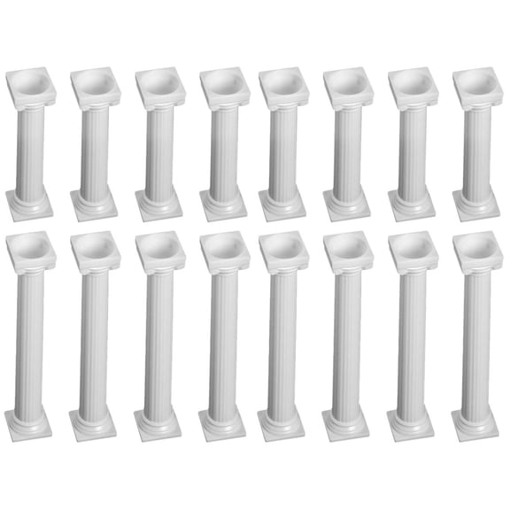 FRCOLOR 16 pcs Roman Column Cake Supports Cake Display Stands Cake Support Pillars