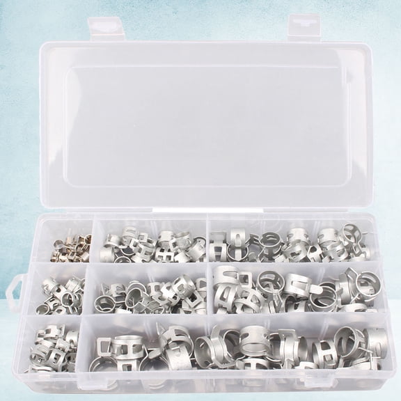 FRCOLOR 160 Pcs Water Elastic Hoop Combination Clips Fastening Clamp