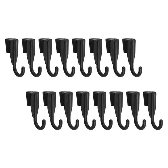 FRCOLOR 16PCS Plastic Utility Hangers Multi-Functional Microwave Oven Rack Hooks Hanging Hangers Space-Saving S Hooks for Kitchen Utensils