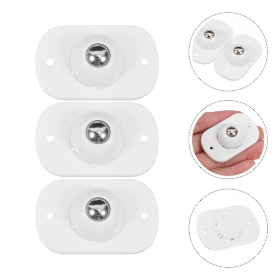 FRCOLOR 16pcs Adhesive Wheels Swivel Self Adhesive Mini Casters Ball Bearing Caster Wheels Adhesive Caster Wheels Self Adhesive Mini Caster Wheels Small Wheels For Furniture